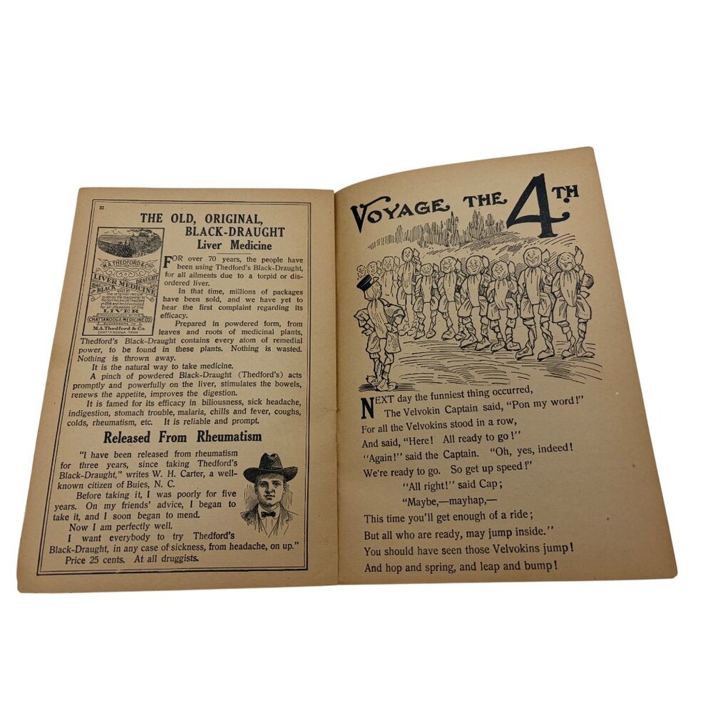 1910 Voyage Of The Velvokins Velvo Laxative Liver Syrup Advertising Booklet - Picture 8 of 10
